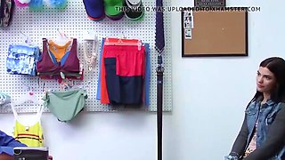 Busty teenager gets firm for her beautiful cop in a dark