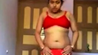 Hot Indian girl in nighty stripping