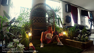 Holly Kiss Hot Pants in the Garden Bts Video
