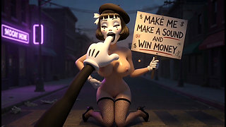 A stranger played a game with me, won money and had sex.
