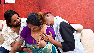 Indian Asian Stepfather Stepdaughter and Youngson Threesome Hardcore Indian Style Fucking Video