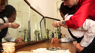 Step-mum Catches College Girl Mila at Her Dressing Table Face Slapping Punishment Wmv