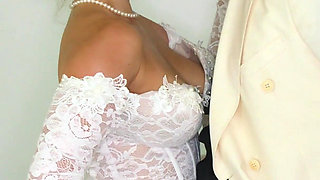 Slut Bride Wedding Threesome