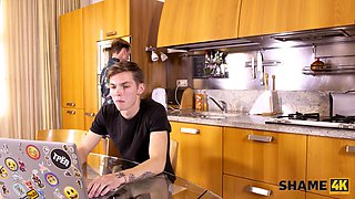 Guy finds the perfect moment to seduce and fuck friend