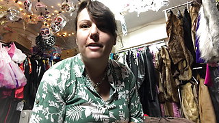 Masturbating & Orgasm Inside a Shopping Mall Store In Public