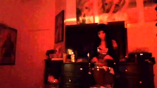 Very Hot Amateur French Teen couple tit fuck on Webcam