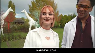 Lorenzo Viota, Francis X and Dolly Dyson Pound Holes in Hardcore Double Penetration Threesome at Roc