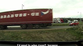 Czech MILF Hooker Fucked in Car