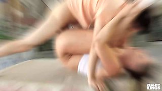 Reality kings - jmac checks Jessa Rhodes' exclusive hardcore talents in the kitchen & prizes her with money
