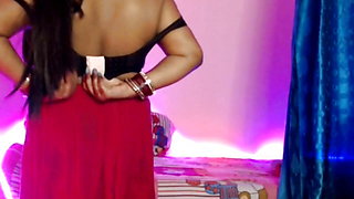 The village girl gets sexually aroused and takes off her clothes, becomes completely naked and does pussy fingering.