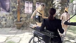 Mistress Zeida Trains Pony Girl With Whipping And Milking