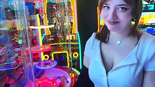 Blonde Teens Bouncing Big Tits in First Date Creampie
