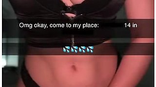 18 Year Old Girlfriend Wants To Get Fucked After Party And Cheats On Her Boyfriend With A Big Cock - Snap Chat