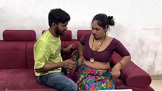 Aksha's Desi Seduction: Owner Fucks Maid in Rough Doggy Style