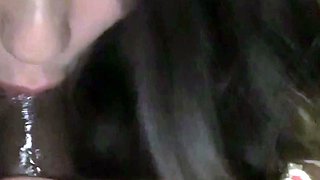 Homemade amateur riding cock cumshot swallow in lingerie