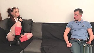 Sister and Brother family therapy. Too late from school with Cathy Crown