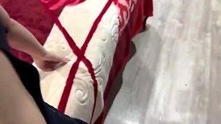 Stepdad catches me changing and fucks me hard in the hotel room