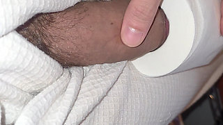 Bi Cuck Clean Up Humiliation- Watch Me Rub My Cock All Over Her Feet