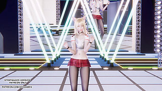 MMD I Ren - Butt - Ahri Sexy Kpop Dance League of Legends Hentai Uncensored 4K 60FPS