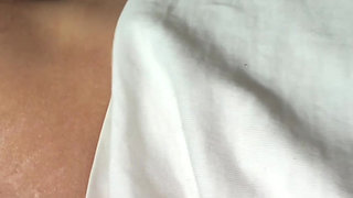 Girl sucks hard cock then get fucked in missionary