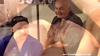 SCREW MY WIFE CLUB - Pretty swinger wife fucked by stranger showing moment