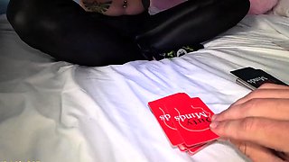 Card Game turns into CREAMPIE Amateur Emo Teen