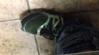 Amateur Cock Play in the Stall