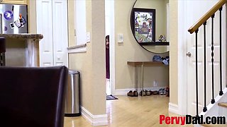 My virgin daughter gets her tight pussy pounded by my perv dad