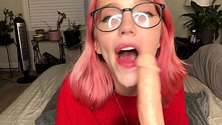 Sexy solo girl loving masturbation with toys