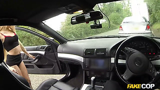 Fake Cop - Truck Stop Temptation: Slutty Cutie Fucked Hard in the Police Car with Deep Throat Action