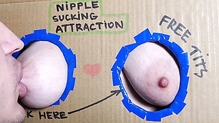 Glory hole nipple sucking and licking