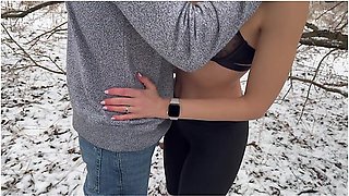 Wife Gets Huge Public Double Creampie In Snow Storm From Husband And Friend / Sloppy Seconds