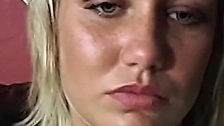 Blonde Student Masturbates During Video Shoot