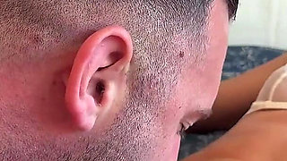 A Blonde MILF with a Big Ass Swallows My Cum and Asks for More!