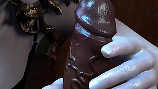 The Coquettish Female Dog Who Lacks Sex, the Debauchery of the Black Silk and Huge Breasts Goddess