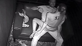 Skinny Blonde Stripper Grinds Lucky Dude