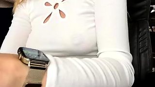 Great Big Boobs On Masturbating Redhead