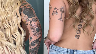 Watch How Mrlucky POV Cums All Over Mine and Kali Roses Tits