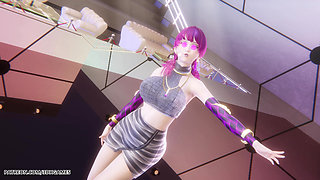 Mmd Mamamoo - Starry Night Evelynn Sexy Striptease League of Legends Hentai Uncensored