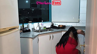 Sexy Stepmom in Kitchen - Video for Fans