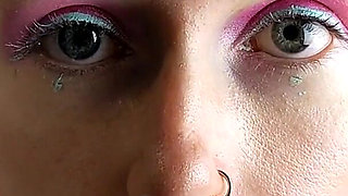 Spit Drenched Tease - Wet and Messy