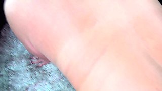 Blonde MILF enjoys herself during car sex, sucking dick