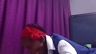 Black Girl Sucks and Rides White Cocl in Uniform