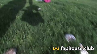 Naked amateur fuckin' in the rain on a XXX audition