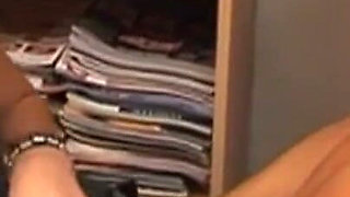 Tattooed Brunette MILF Rides Hard on Office Desk