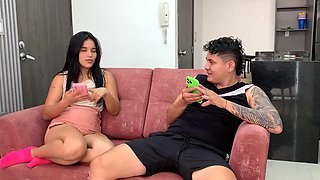 JazminPalvins Hot Stepsister Takes Hardcore Pounding