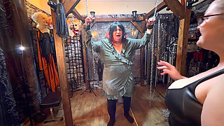 Part 1:- Punishment session for Stephanie for not sucking enough cock with Domina Satana and Lanista Bear.