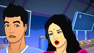 Superb Indian MILF Cartoon Porn Animation