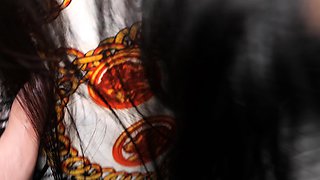 Asian MILF with a big ass homemade porno