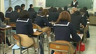 Public sex with hot Asian schoolgirls during an exam